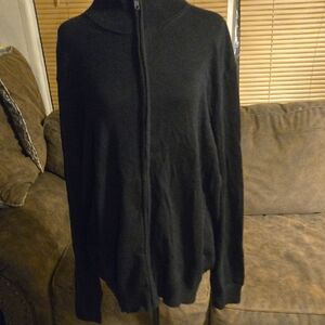 Amazon Essentials Men's Dark Gray Zip-Up Sweater